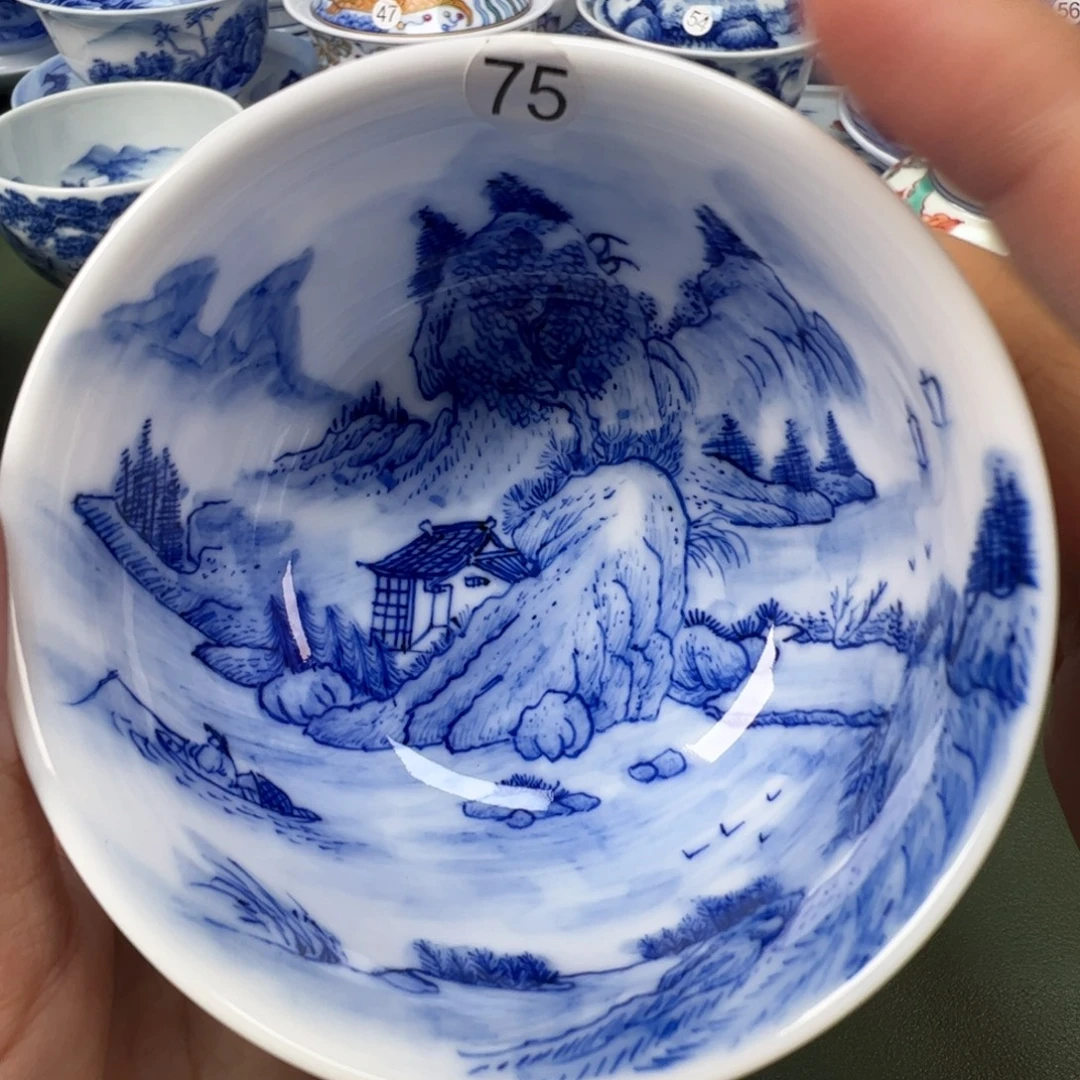 陶瓷景德镇纯手工纯手绘茶具木木75