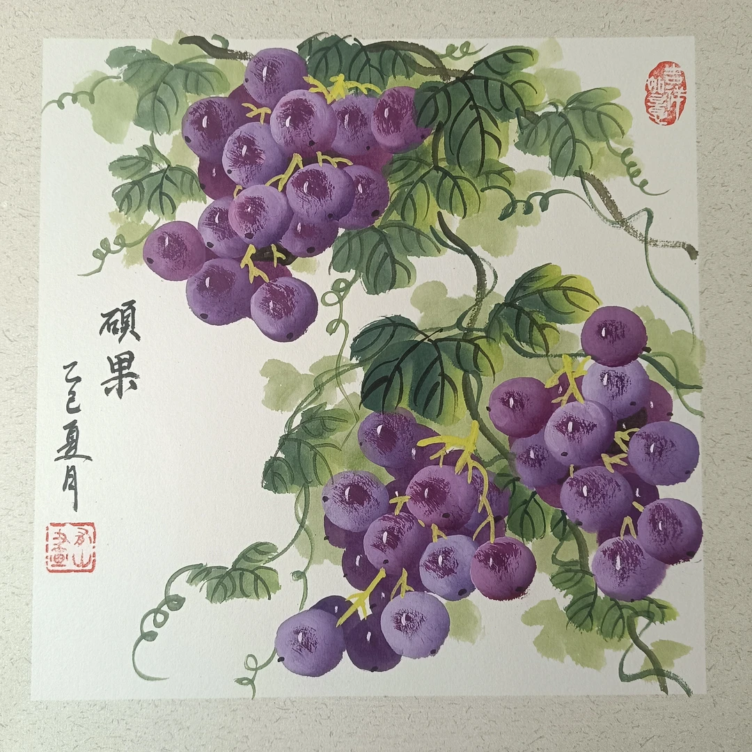 国画水果花卉、每幅33x33寸尺任选或随机