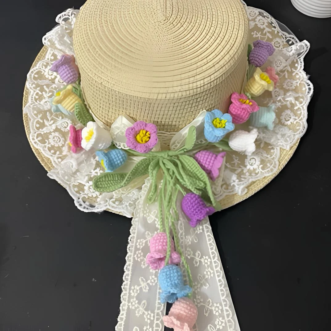 发饰原创设计复古港风波西米亚风发饰可爱纯手工编织