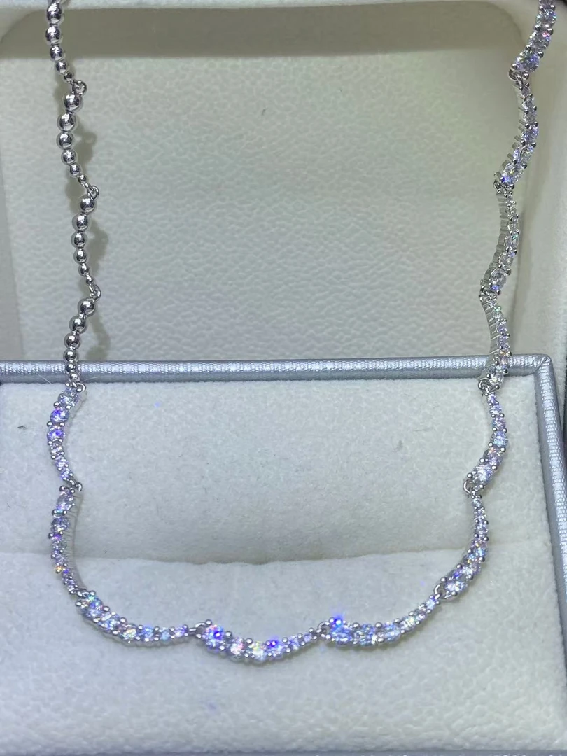 非金属珐琅项链 项链 项链 【米米甄选 高端大气】白色项链X-2109