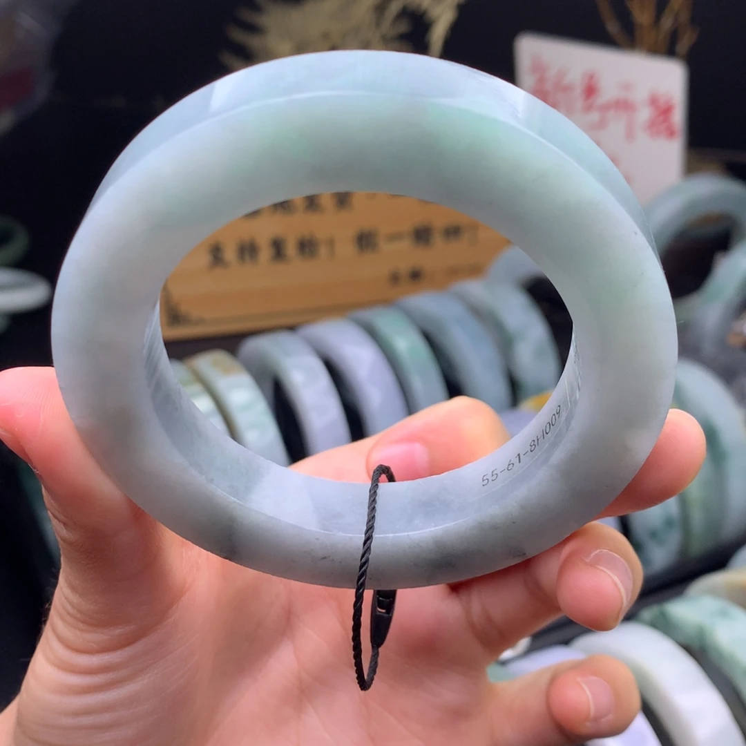 定制翡翠未镶嵌手镯定制不退不换