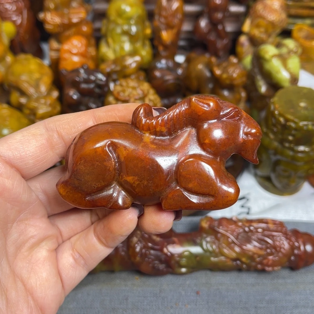 蛇纹石玉合金颈饰