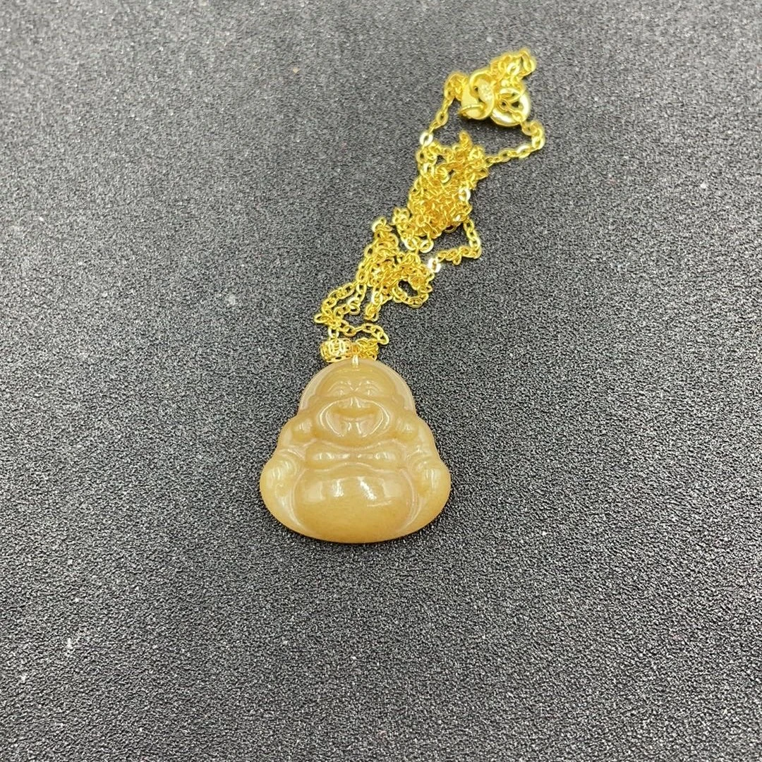 BY0220FSYN标31 和田玉佛公挂件