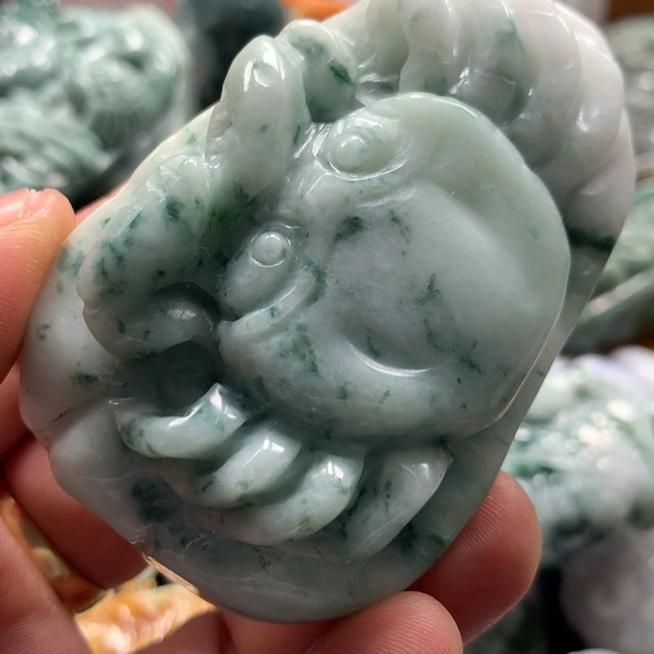 翡翠未镶嵌颈饰保真天然a货翡翠