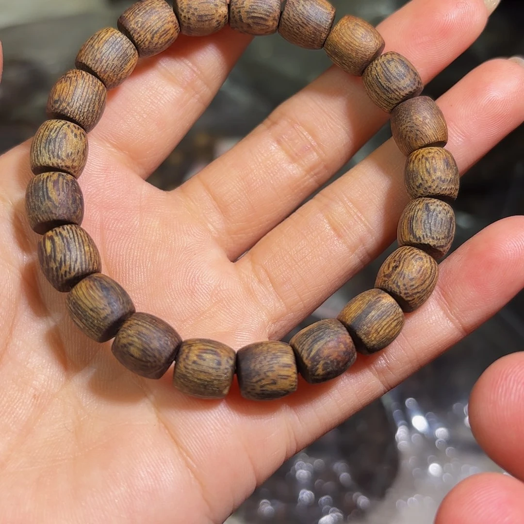 未***师手串沉香奇楠沉香09鼓珠10克➕