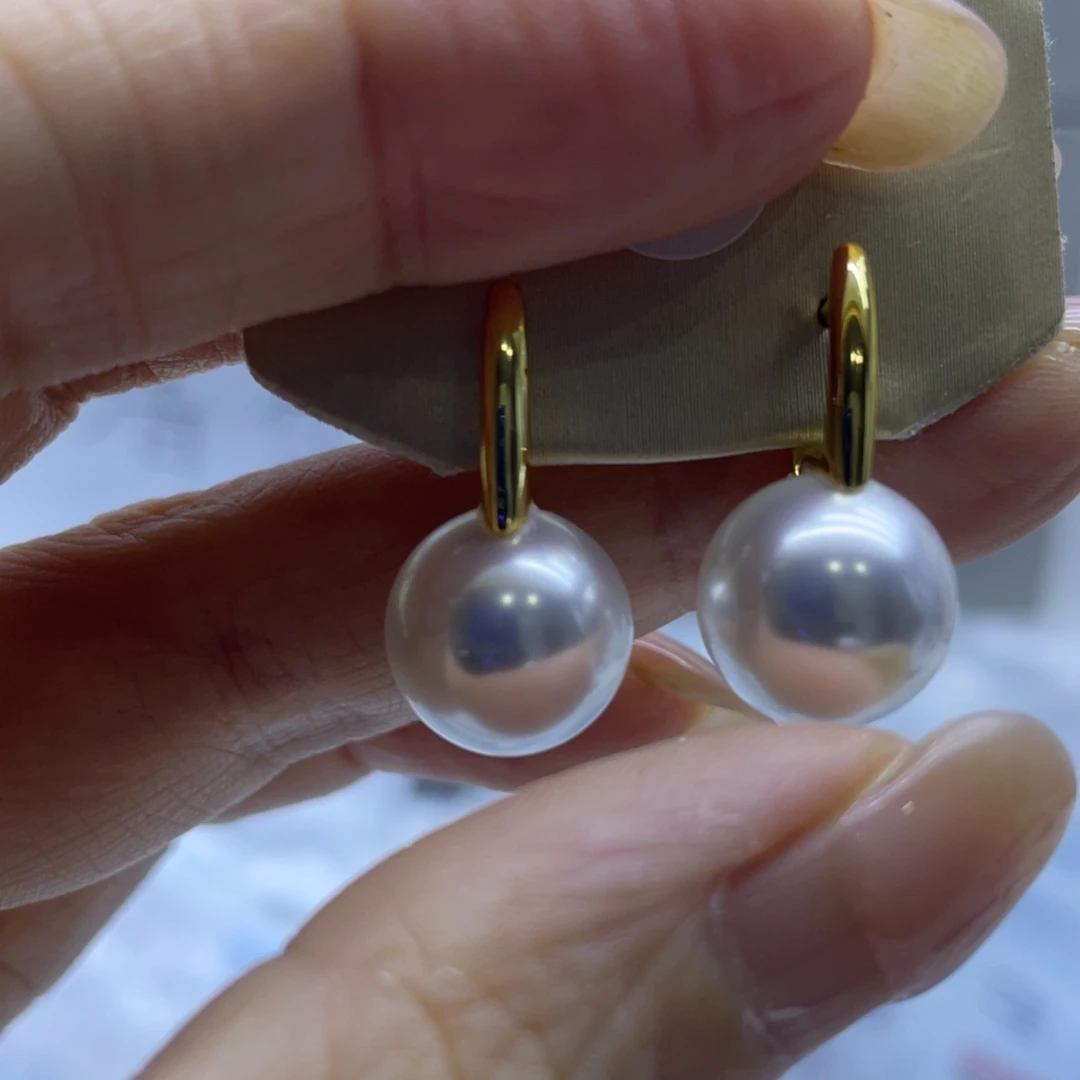 耳饰淡水珍珠银S925镶嵌