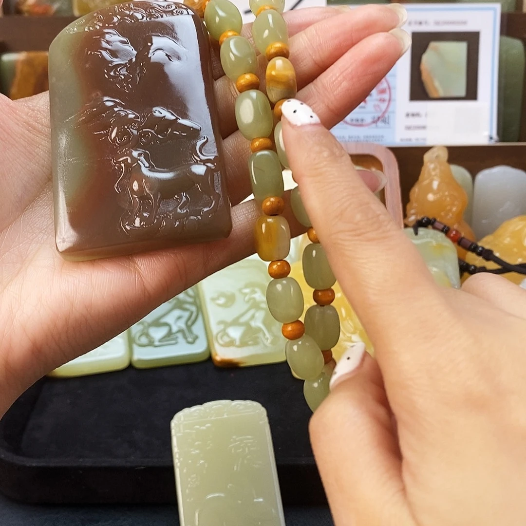 新疆昆仑山料方解石玉6