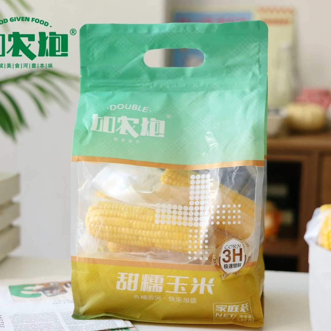 加农炮甜糯玉米1.8kg家庭装6-7根新鲜黄糯真空包装实惠健康粗粮