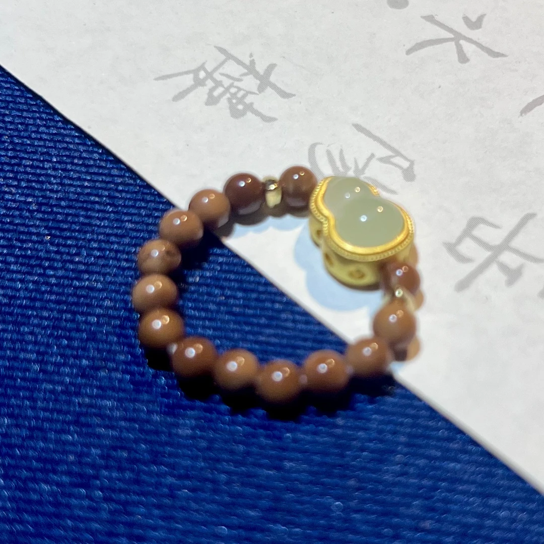 YC0010天然TA库克小圈O4mm单圈手串 葫芦