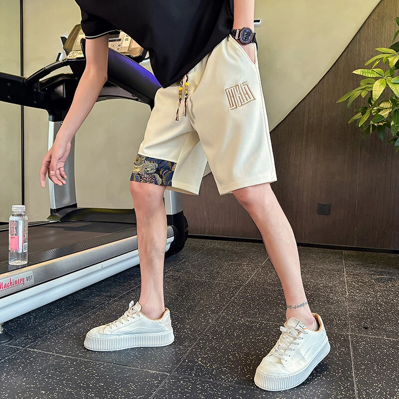 高级感男士国风潮流短裤2025新款夏季国潮裤子潮牌痞帅休闲五分裤