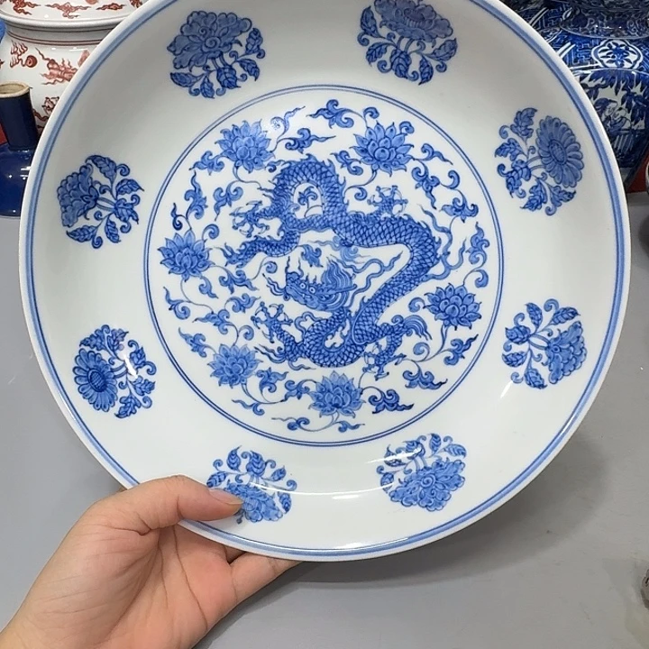 澄***尖摆件陶瓷制品纯手工盘