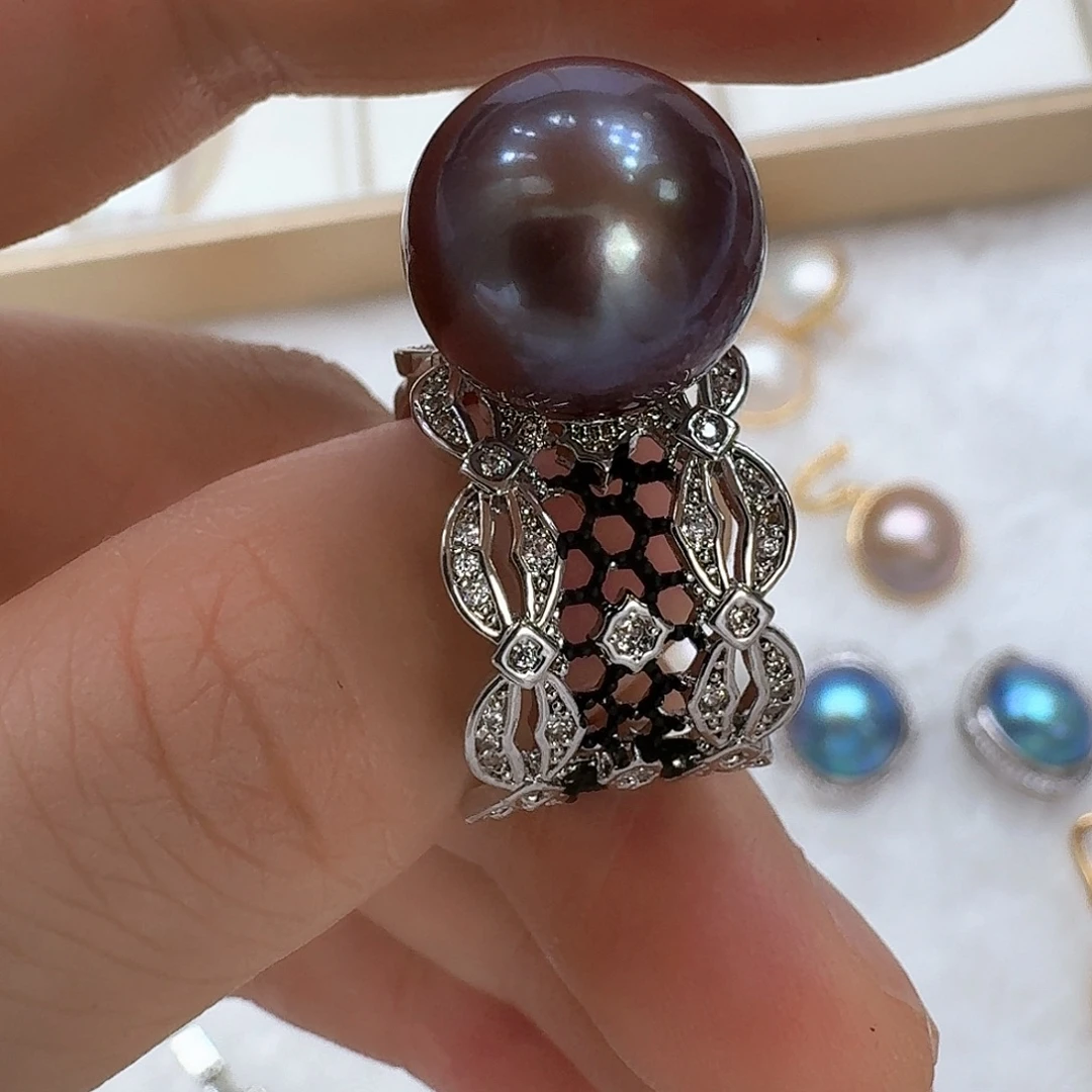 戒指未镶嵌淡水珍珠