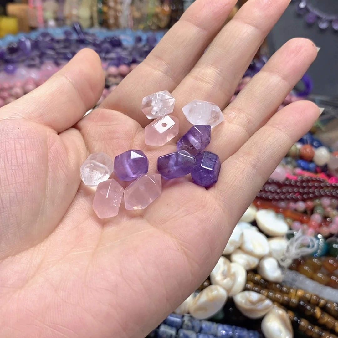 锦***Y玛瑙/玉髓未镶嵌珠宝半成品自选双尖