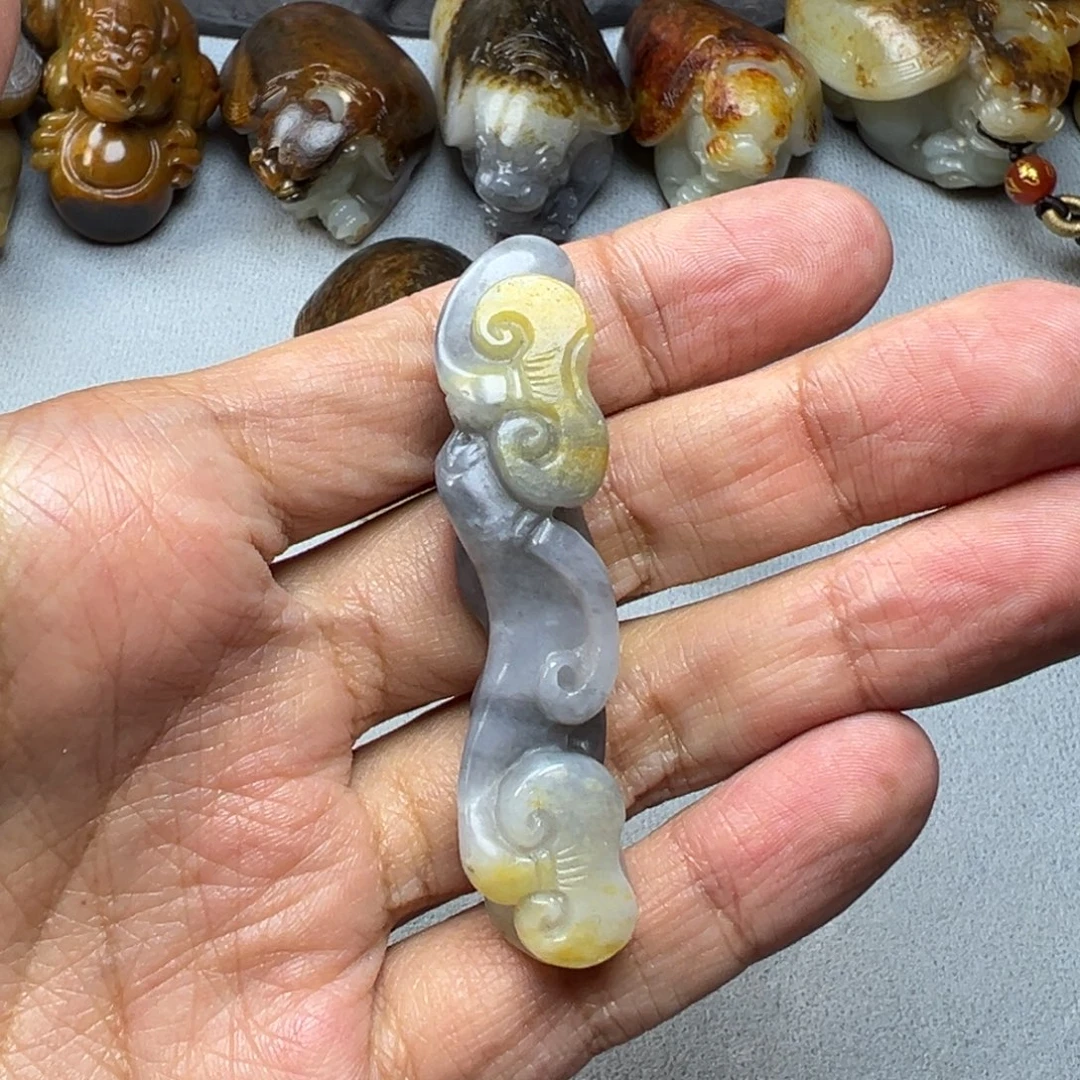 和田玉未镶嵌挂件