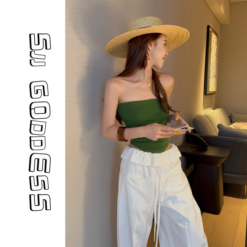 【娇娇私服定制】新款抹胸美背显瘦背心（衣长30）61203#