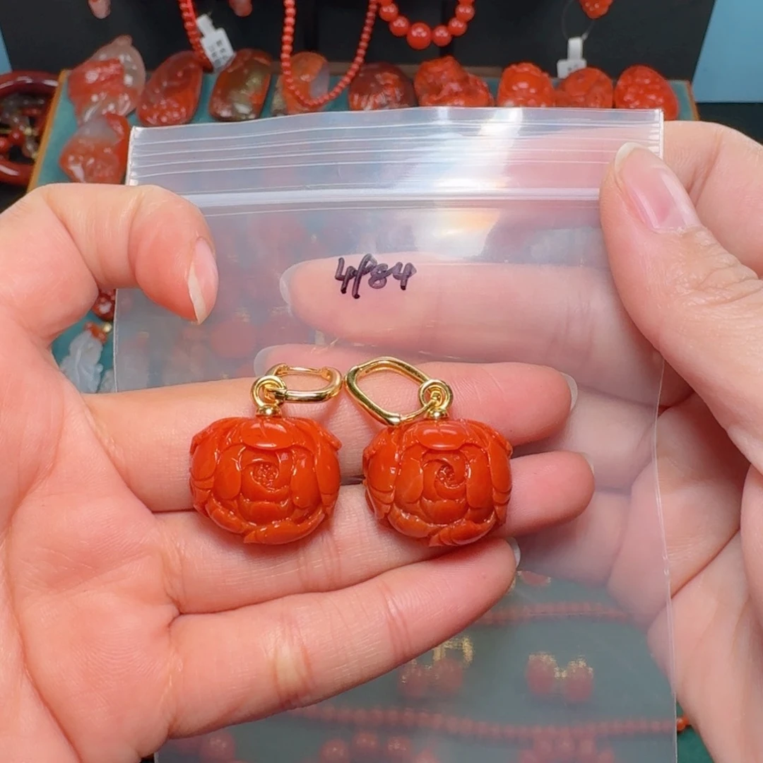 南红玛瑙南红 银S925镶嵌