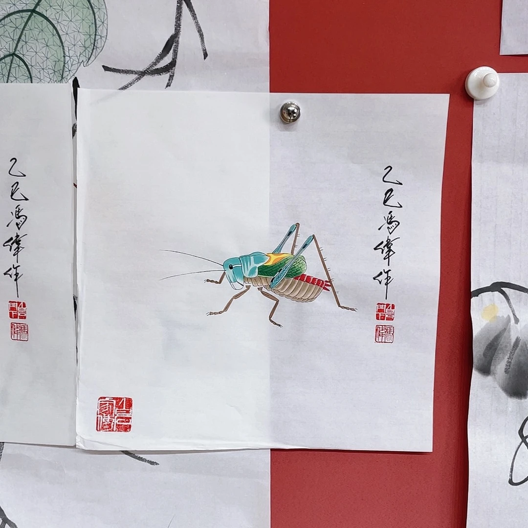 国画冯伟老师手绘国画作品音浩