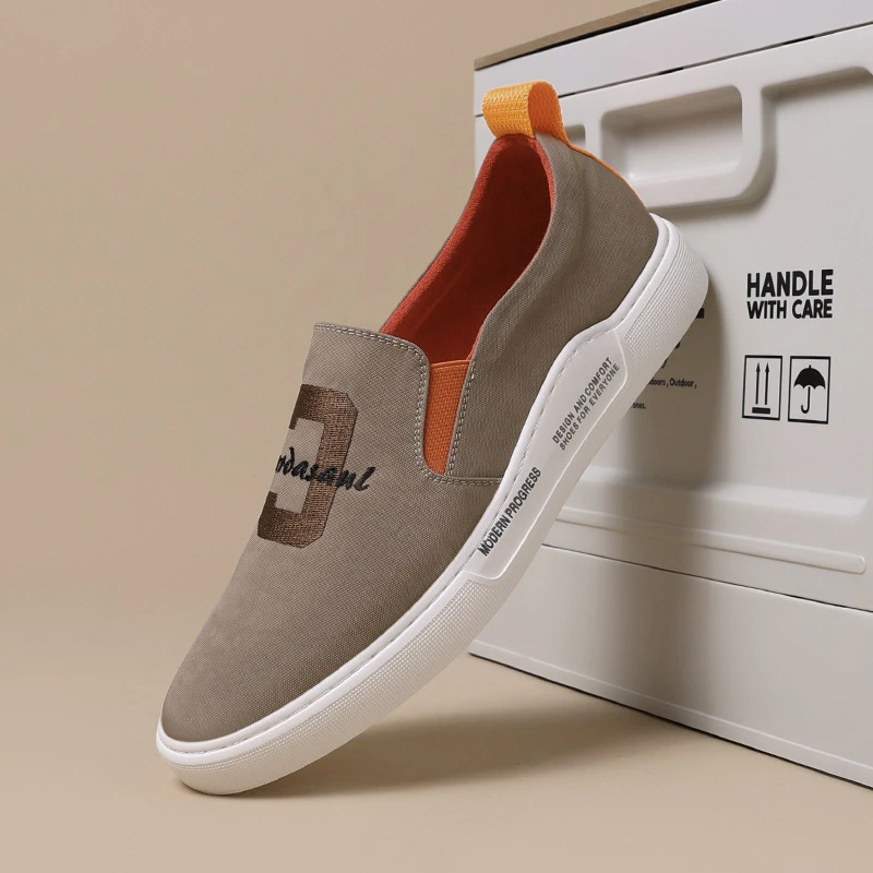 男鞋男士休闲百搭透气潮流运动时尚软底潮鞋舒适帆布鞋美