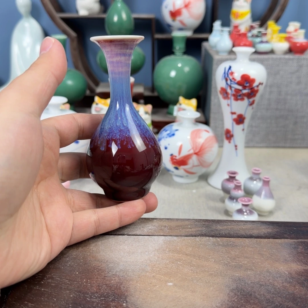 陶瓷手工小花器摆件