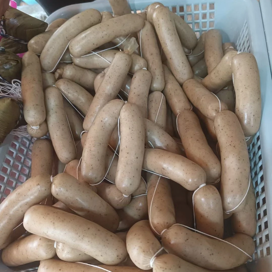 鲜肉肠，原味和黑椒