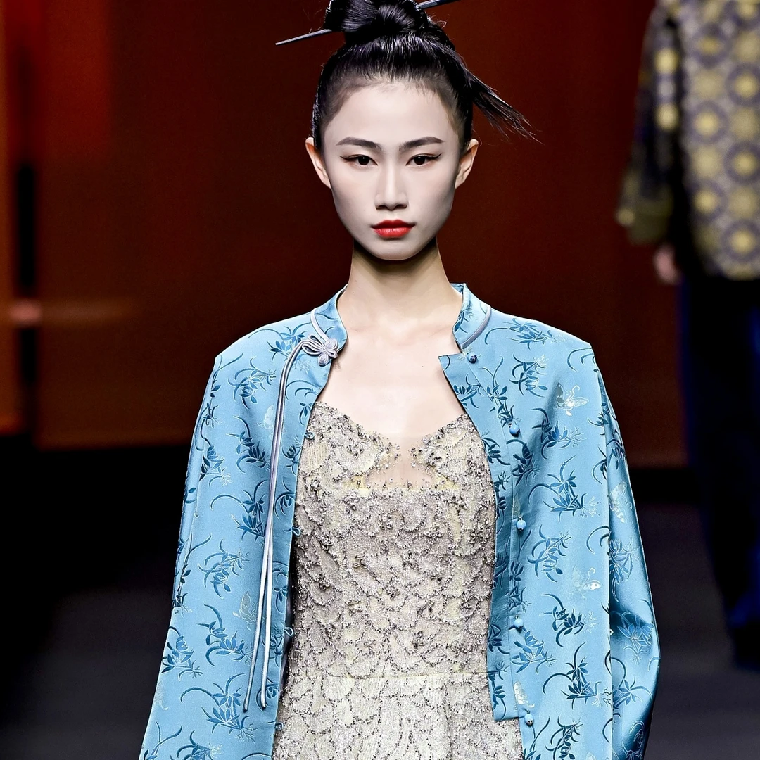 【上久楷蝶兰锦】高端织银宋锦外套CD2167467