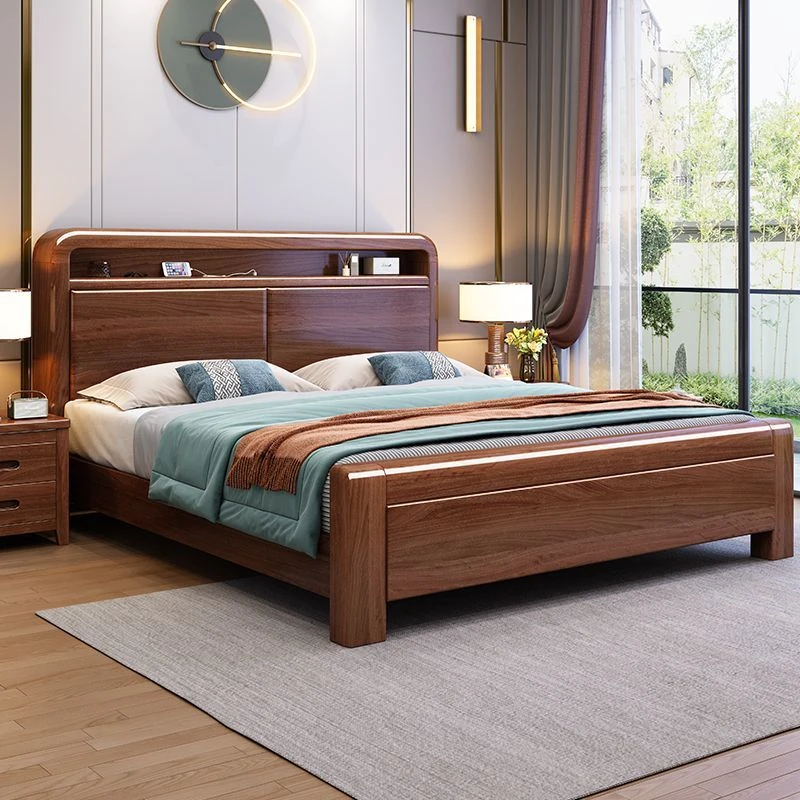 【356.8万人收藏该品牌】德致现代简约新中式实木大床主卧室双人