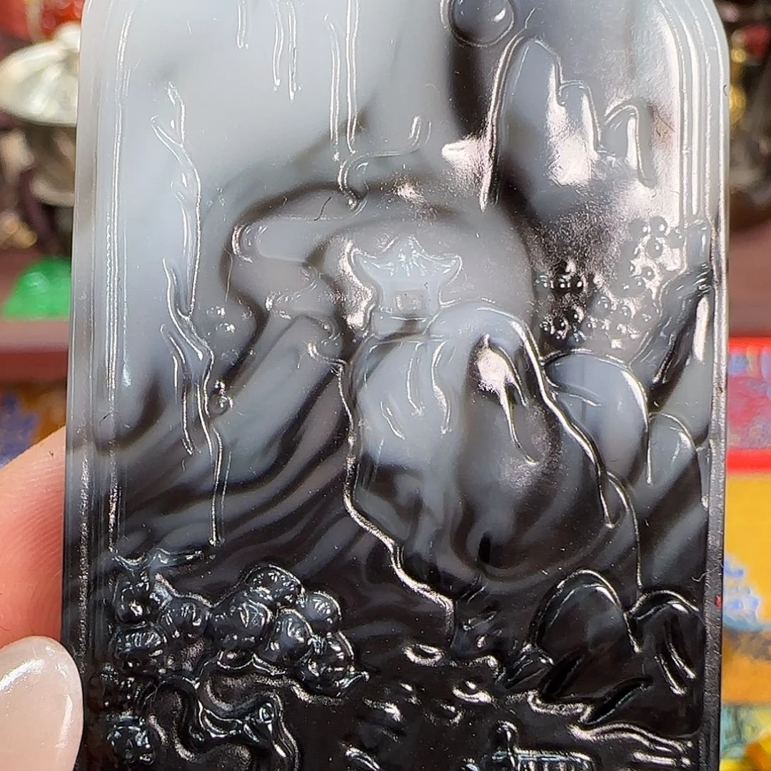 和田玉未镶嵌挂件