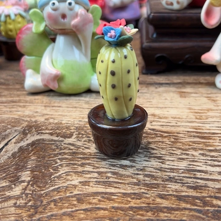 陶摆件小镇青花每日有新品