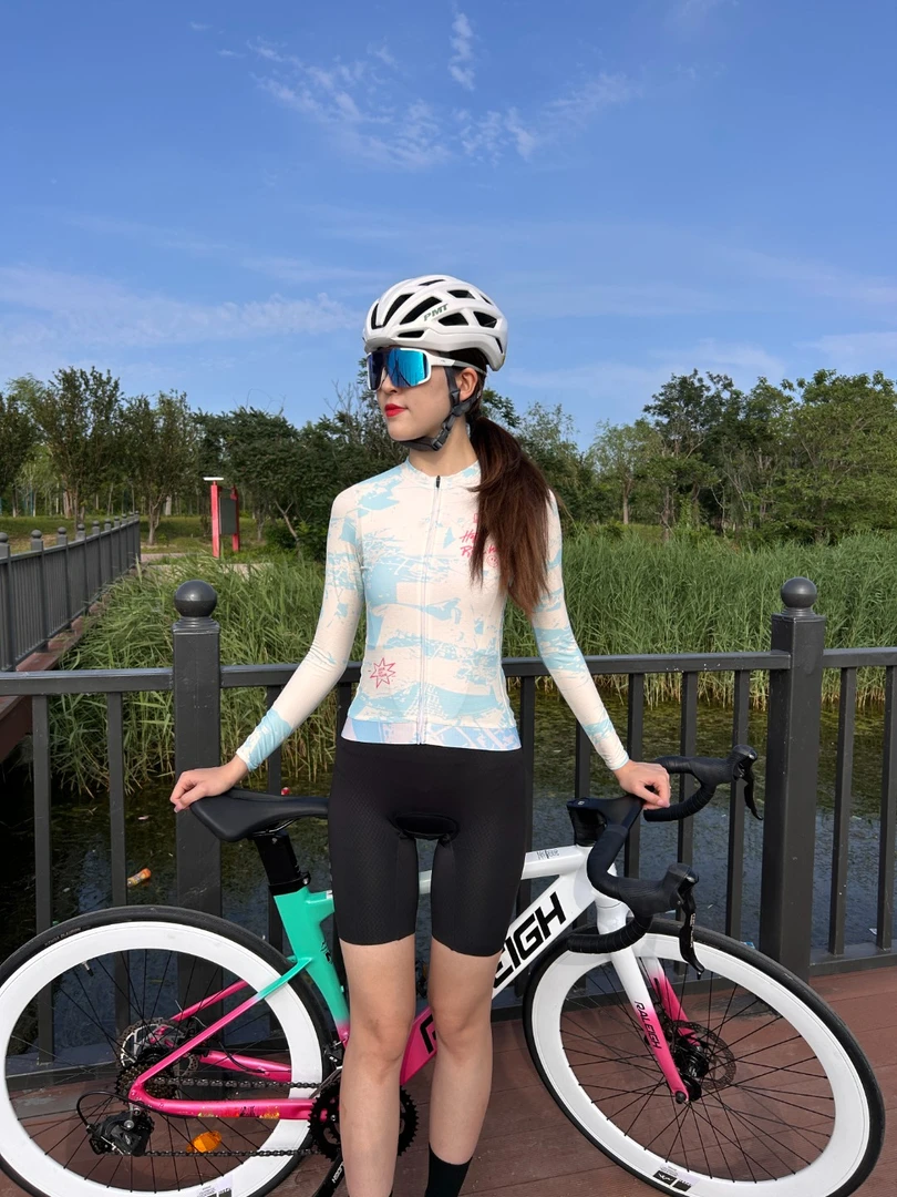 Daex笑脸男女款长短袖骑行服薄款速干透气公路车服上衣户外运动