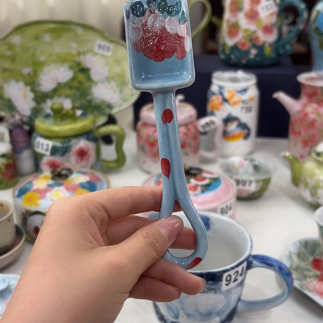 景德镇手绘高温釉下彩陶瓷茶具
