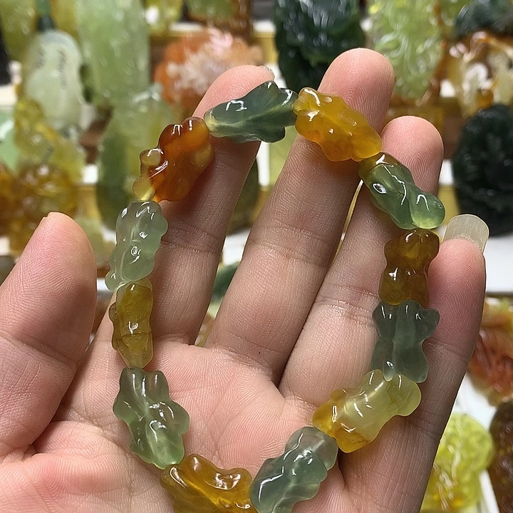 蛇纹石玉未镶嵌珠宝半成品