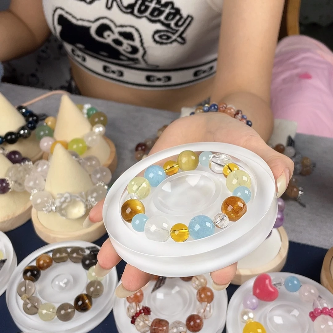 银S925镀金镶嵌手链水晶