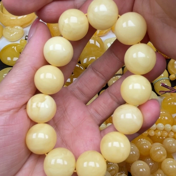 裸石蜜蜡未镶嵌蜜蜡17➕手串重40.2克