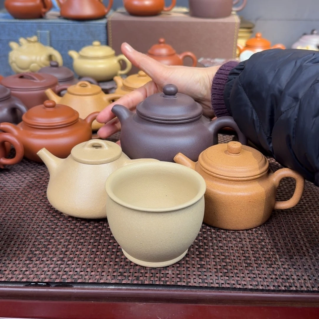 紫泥茶壶爷*天青400掇只➕微瑕德钟➕梨皮200微瑕子冶