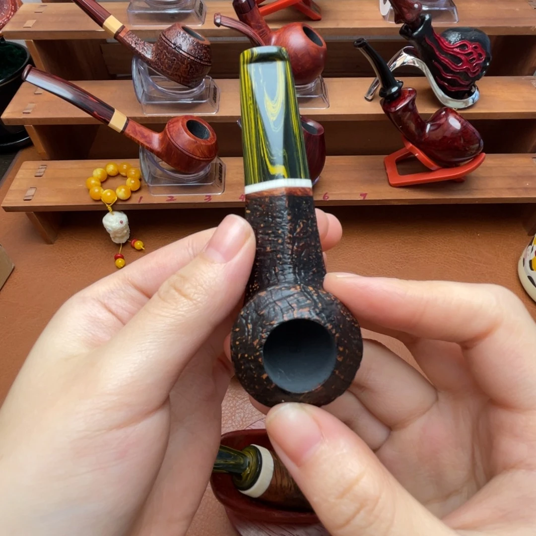 来***财石楠木烟斗石楠木