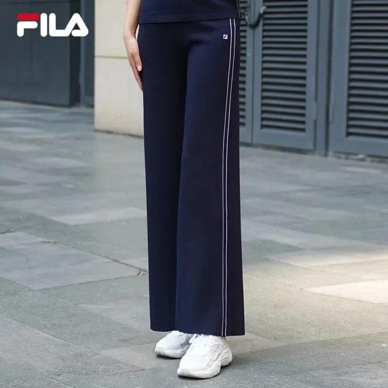 Fila/斐乐【凉感透气】女士夏季休闲百搭凉感透气阔腿裤F51W533601F