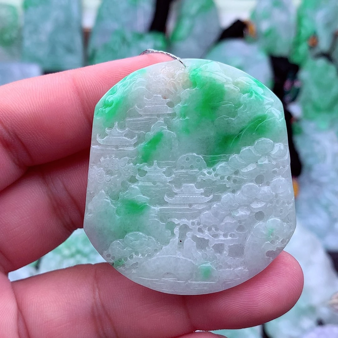翡翠未镶嵌吊坠(不含链)