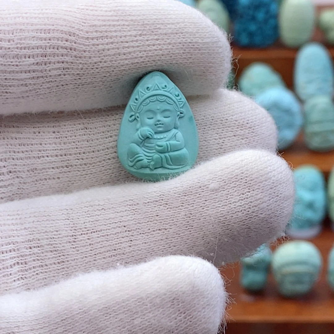 未镶嵌绿松石珠宝奇石