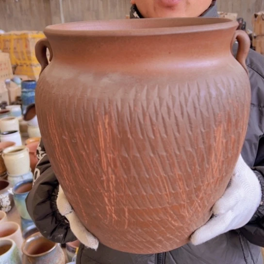 紫砂花盆高31口25—————