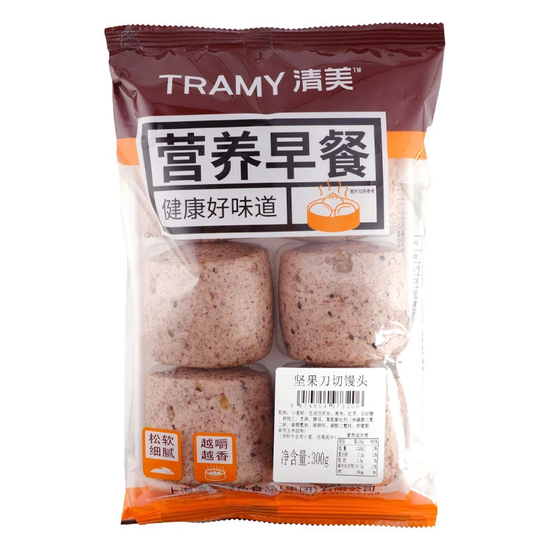 Tramy/清美坚果刀切馒头50g*6只/袋