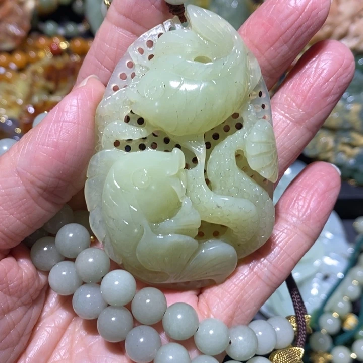 岫玉岫玉吊坠未镶嵌舒*姐