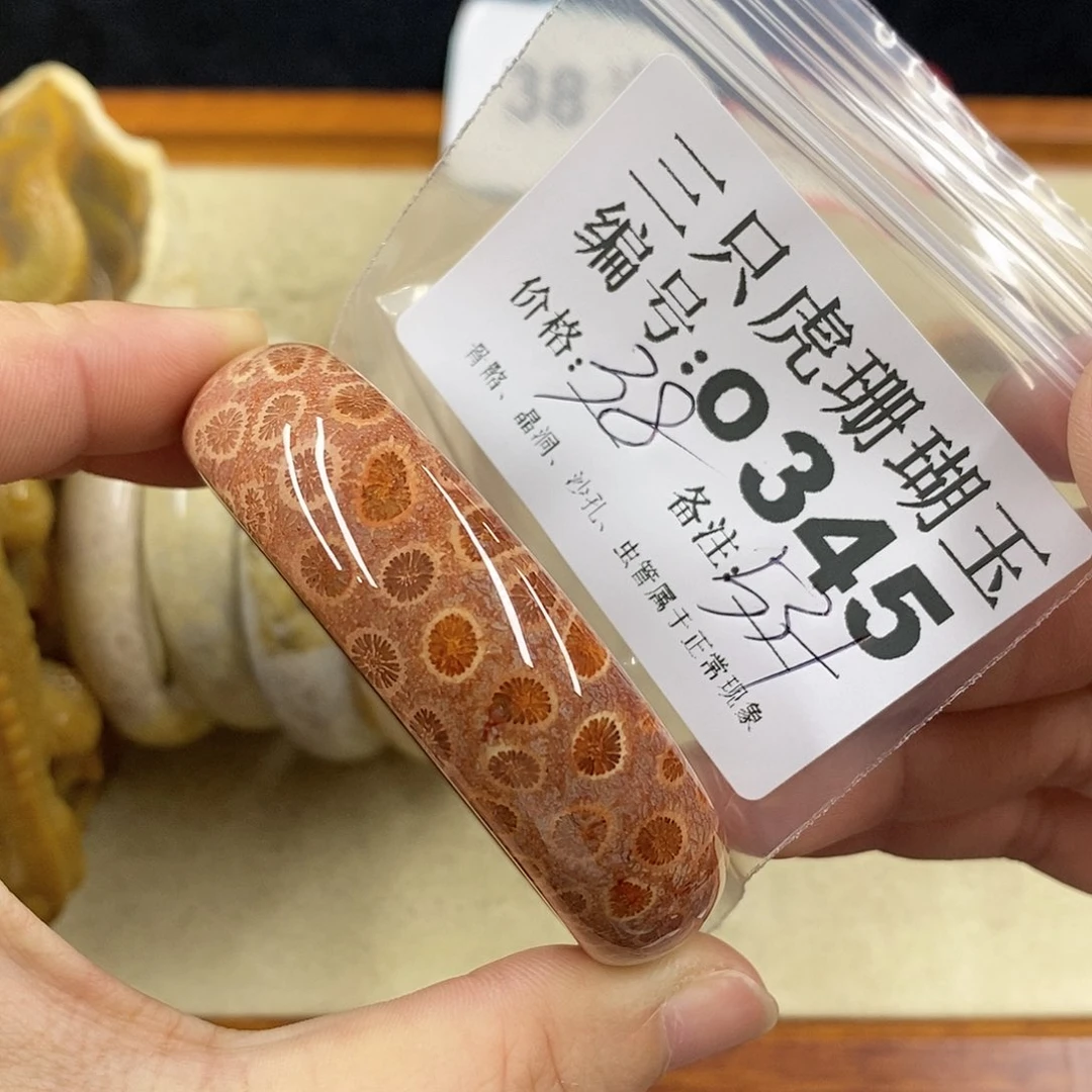 硅化珊瑚(珊瑚玉)1未镶嵌嘟*呀