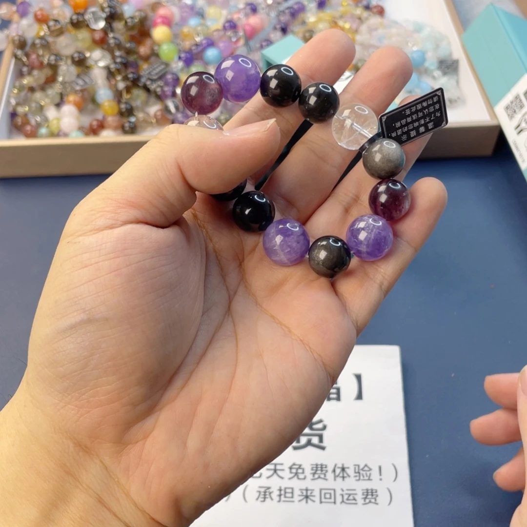 手链水晶银S925镶嵌