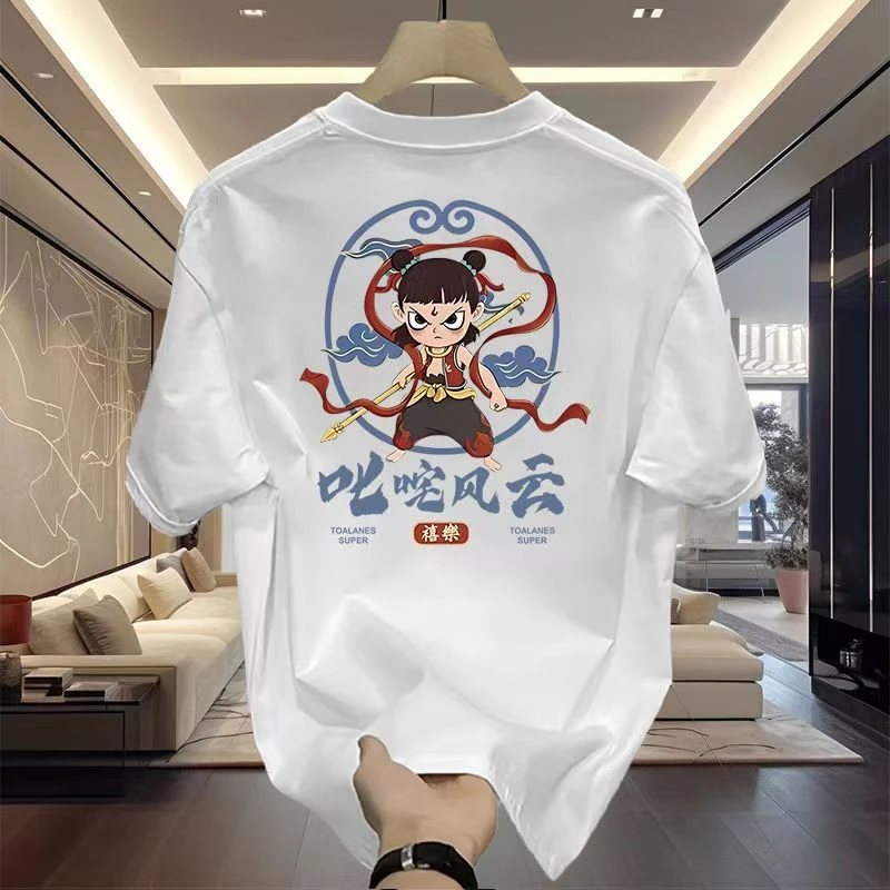 《哪吒》新款纯棉短袖T恤半袖潮流上衣爆款