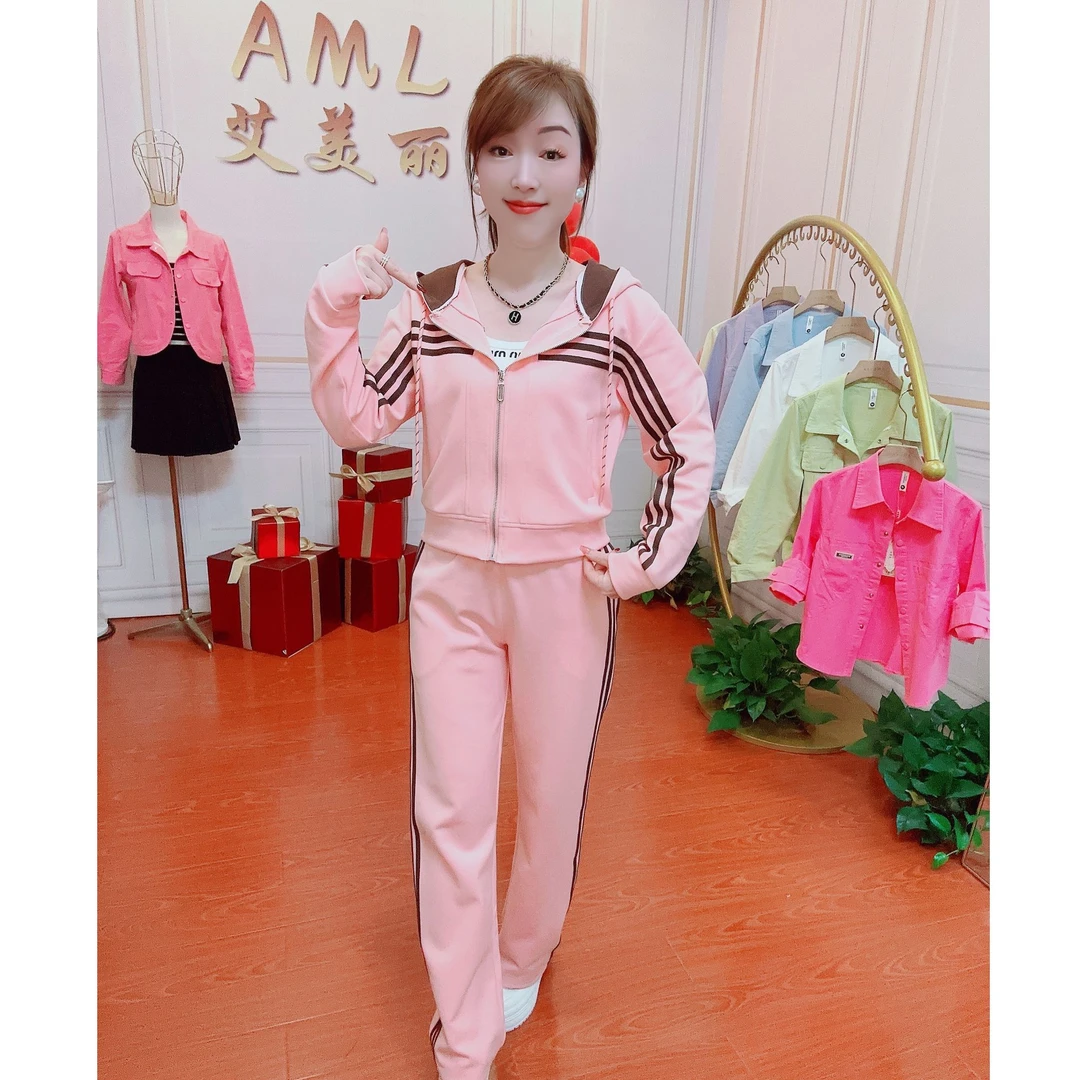 AML3 曼巴棉时尚连帽2025春季新款运动套装两件套