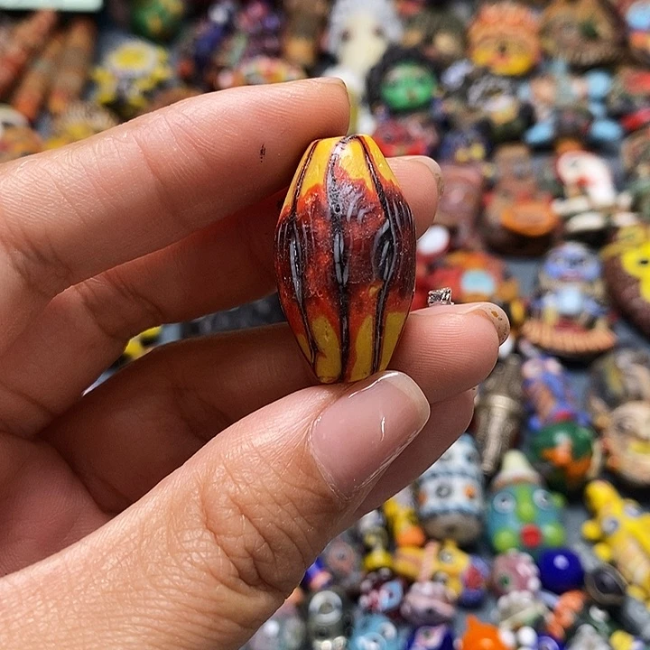 琉璃项链印度尼西亚枣珠