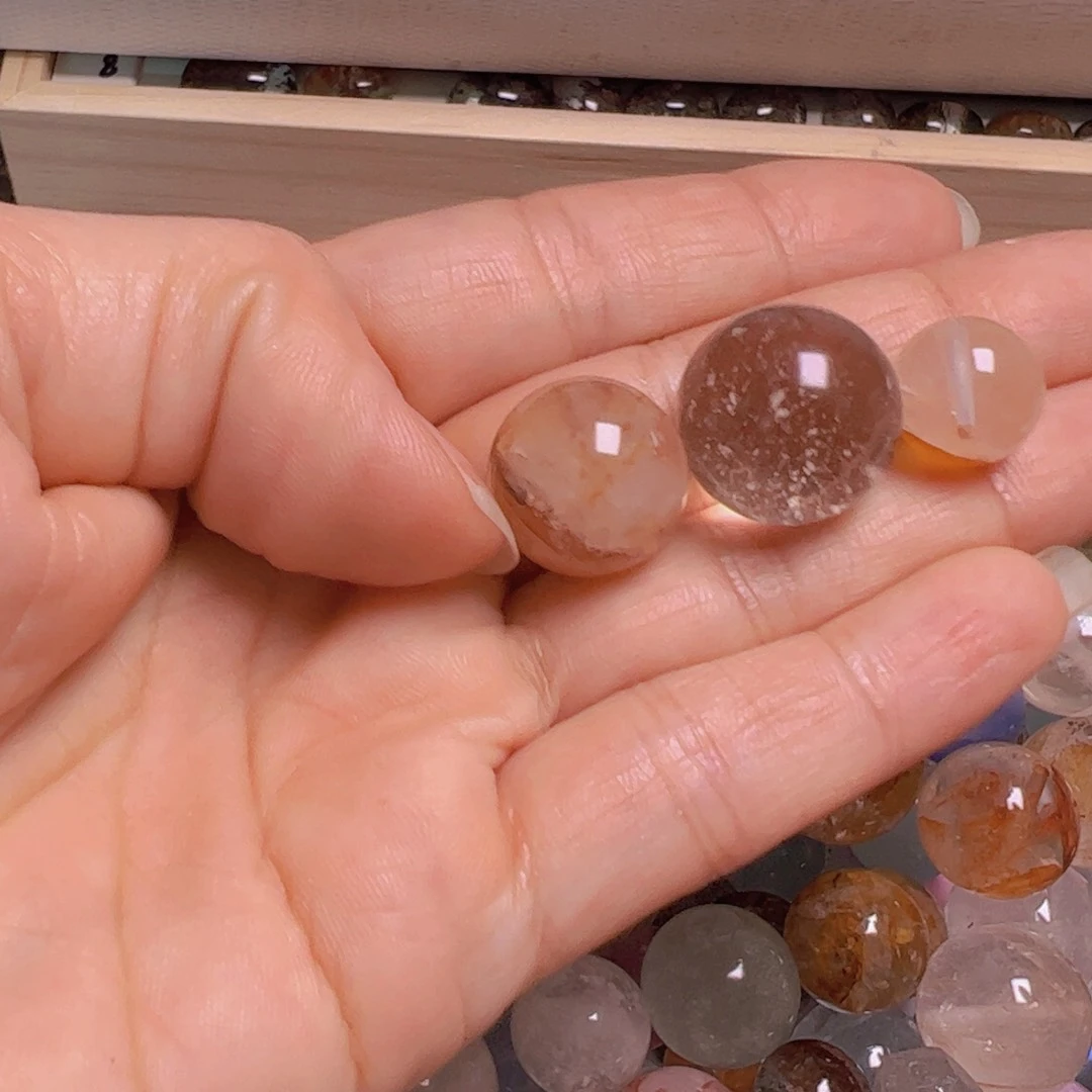 水晶手链银S800镀金镶嵌K