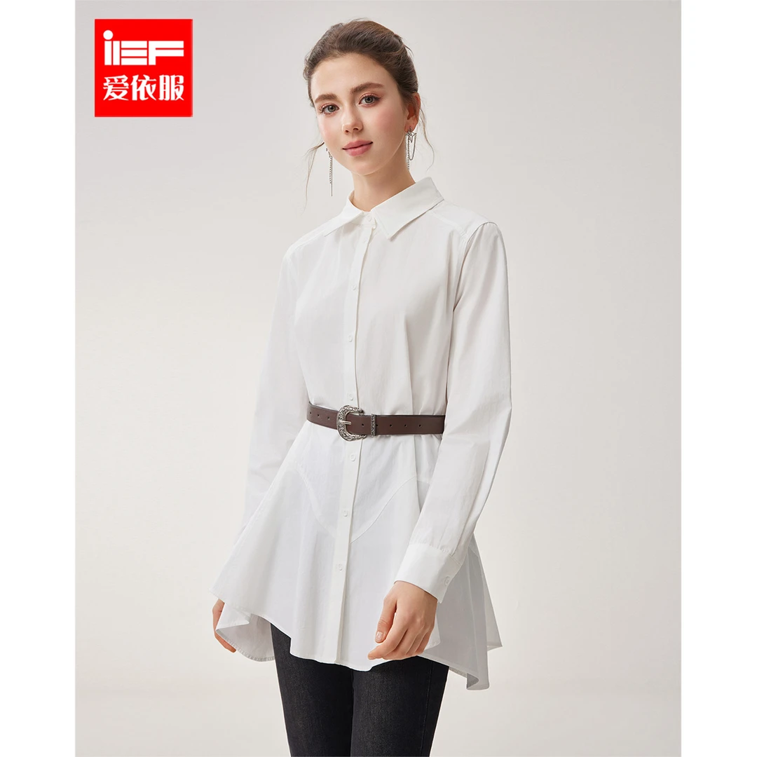 IEF/爱依服上衣2025春季新款法式简约气质显瘦中衬衫欧若风