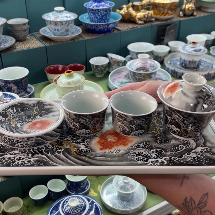 景德镇陶瓷陶瓷盖碗