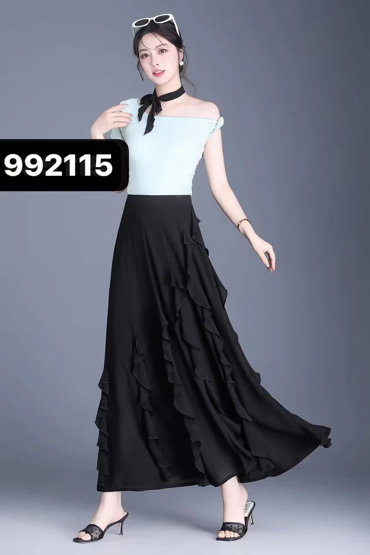 木耳边大摆半裙985115